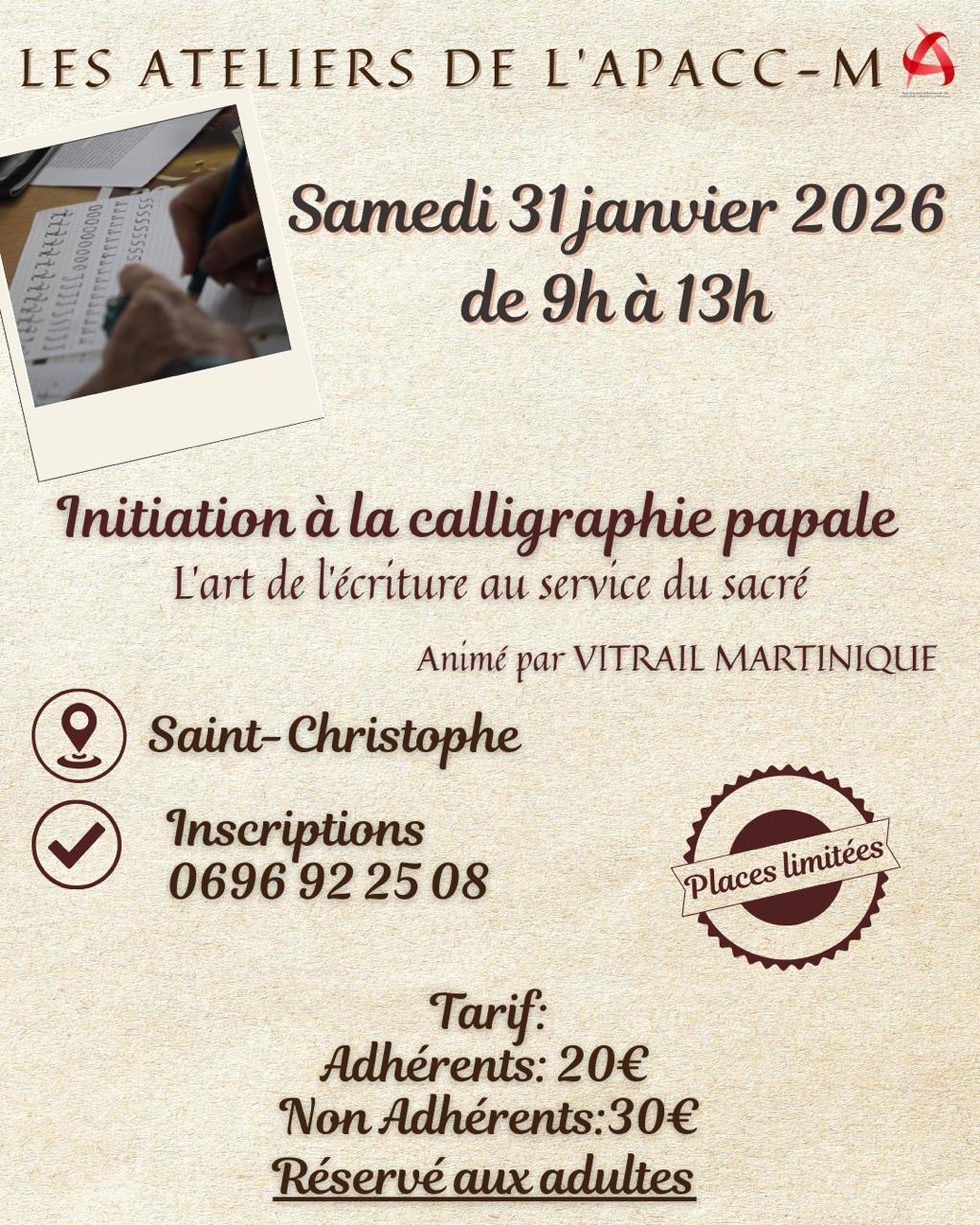 Initiation à la calligraphie papale
