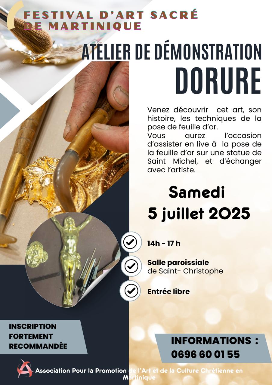 Atelier de démonstration dorure